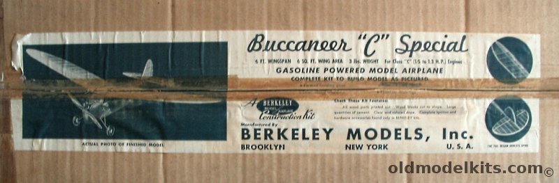 Berkeley Buccaneer 'C' Special Gas Free flight Flying Model Airplane Kit