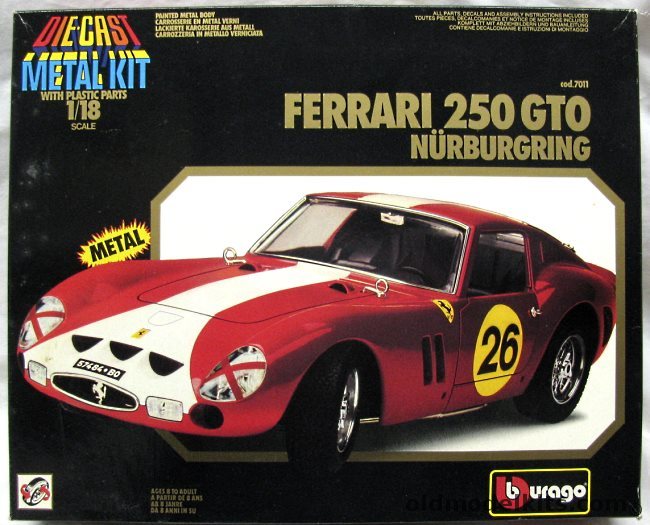 Burago 1/18 Ferrari 250 GTO Nurburgring, 7011