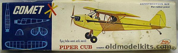 Comet Piper J3 Cub 25 inch Wingspan Balsa Flying Airplane, 3206-98