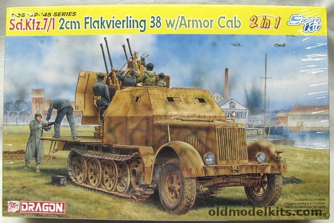 Dragon 1/35 Sd.Kfz. 7/1 2cm Flakvierling 38 With Armored Cab - Smart ...