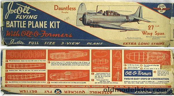 Joe Ott Douglas Dauntless SBD 27 inch Wingspan Flying Model, 2705