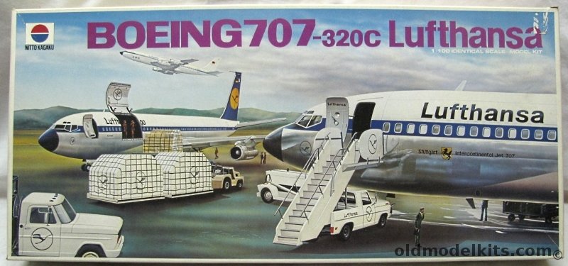 人気日本製ボーイング707 ルフトハンザ航空 　 1/100 ニットー　日東 旅客機