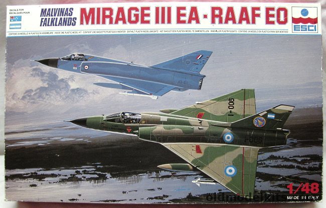 ESCI 1/48 Mirage III EA - Malvinas/Falklands War 1 Esquadron De Caza ...