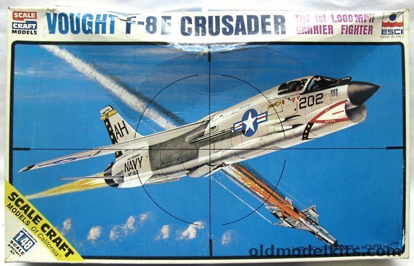 ESCI 1/48 LTV F-8E (F8) Crusader - VF-162 USS Oriskany / VMF-312 ...