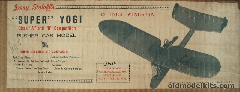 Eagle Model Aircraft Co Jerry Stoloff's 'Super Yogi' - 42 inch Wingspan ...