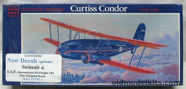 Glencoe 1/82 Curtiss Condor - Argentine Navy / Byrd / American Airways ...