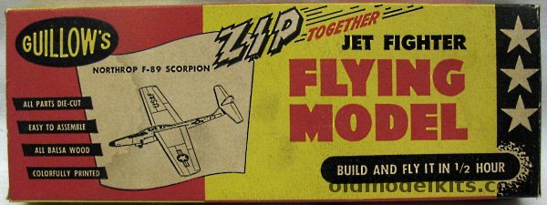 Guillows Northrop F-89 Scorpion - Wooden Flying Profile Glider Kit ...