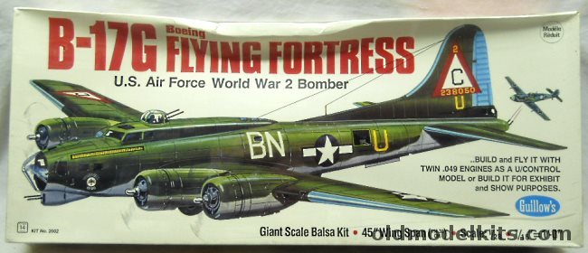 Guillows 1/28 Boeing B-17G Flying Fortress - 45 Inch Wingspan, 2002