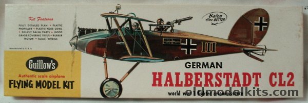 Guillows Halberstadt CL-II - 18 inch Wingspan Rubber Powered Balsa Wood ...