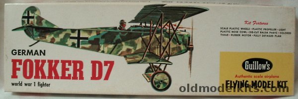 Guillows Fokker D-VII - 18 inch Wingspan Rubber Powered Balsa Wood Kit ...