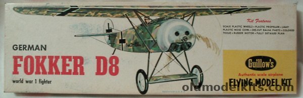 Guillows Fokker D-VIII Flying Razor - 18 inch Wingspan Rubber Powered ...