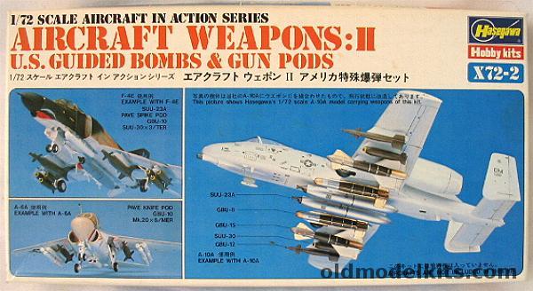 Hasegawa 1/72 Aircraft Weapons II US Guided Bombs and Gun Pods - Mk20 ...