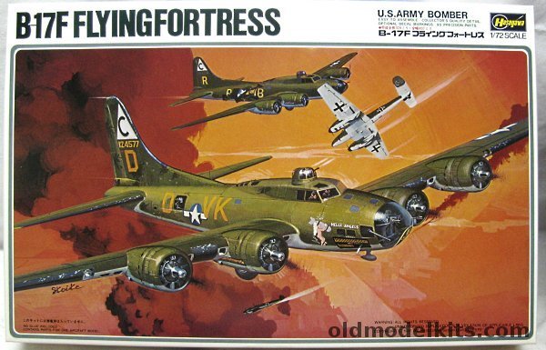 Hasegawa 1/72 Boeing B-17F Flying Fortress - 'Hell's Angels' 358th Sq ...