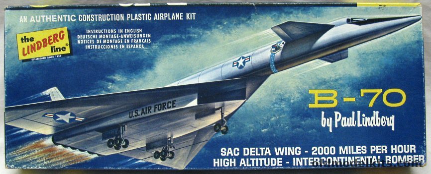 Lindberg 1/169 B-70 SAC Bomber (XB-70) - Canada Issue, 567