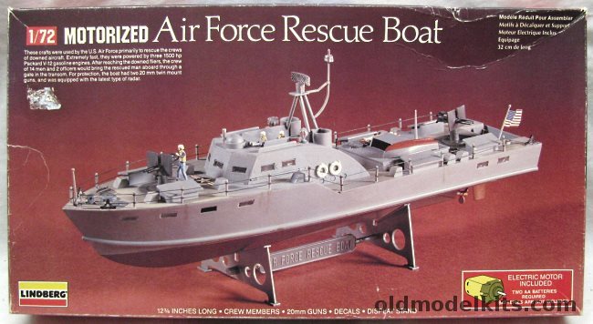 Lindberg 1/72 Air Force Rescue Boat - Motorized, 7415