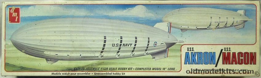 AMT 1/520 USS Akron or Macon And Hindenburg - LZ129 And ZRS-4 or ZRS-5 ...