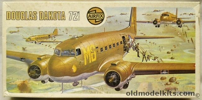 Airfix 1/72 DC-3 Silver Cities G-AMYV or C-47 Dakota USAAF - T4 Issue, 04003-1 plastic model kit