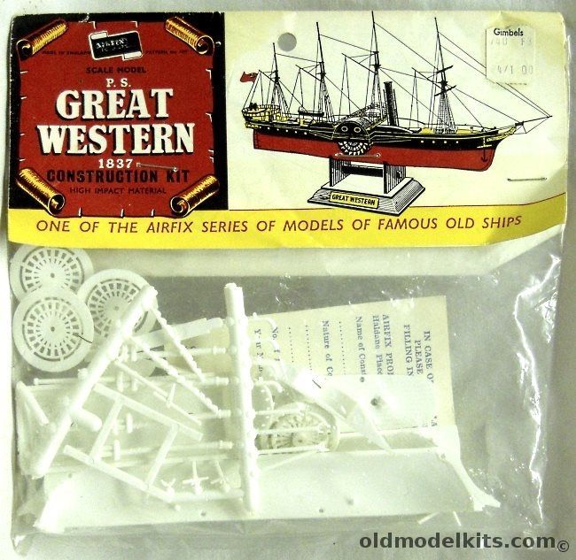 Airfix The Great Western Ocean Liner Bagged - Type One Logo, 1397 plastic model kit