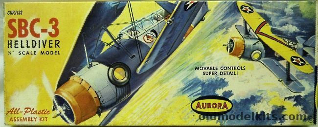 Aurora 1/48 Curtiss SBC-3 Helldiver, 117-100 plastic model kit