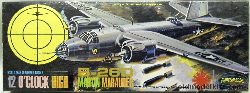 Aurora 1/46 12 O'Clock High B-26D Martin Marauder, 347-249 plastic model kit
