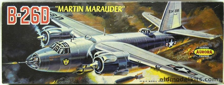 Aurora 1/46 Martin B-26D Marauder, 371-249 plastic model kit