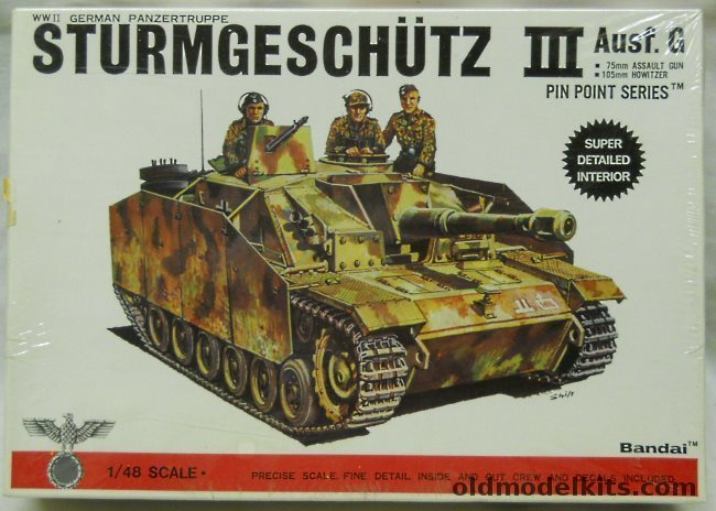 Bandai 1/48 Sturmgeschutz III Ausf. G 75mm Assault Gun or 105mm ...