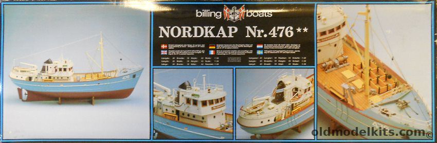 Billing Boats 1/50 Nordkap Fishing Trawler With Fittings - 31 Inches Long (81cm) for R/C or Display, 476 plastic model kit