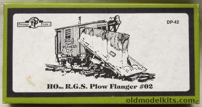 Durango Press 1/87 RGS Rio Grande Southern Plow Flanger #02 HOn3 Narrow Gauge - Craftsman Model, DP-42 plastic model kit