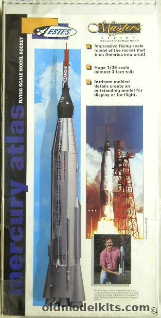 Estes 1/35 Masters Series Mercury Atlas Missile, EST2111 plastic model kit