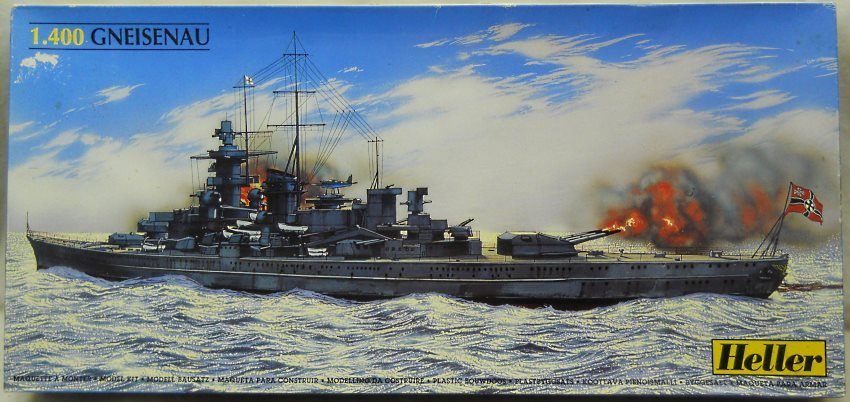 Heller 1/400 Gneisenau German Battlecruiser, 81080