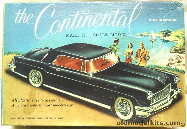 ITC 1/25 1956 1957 Lincoln Continental Mark II - (Ideal Toy Company Continental), 3712 plastic model kit