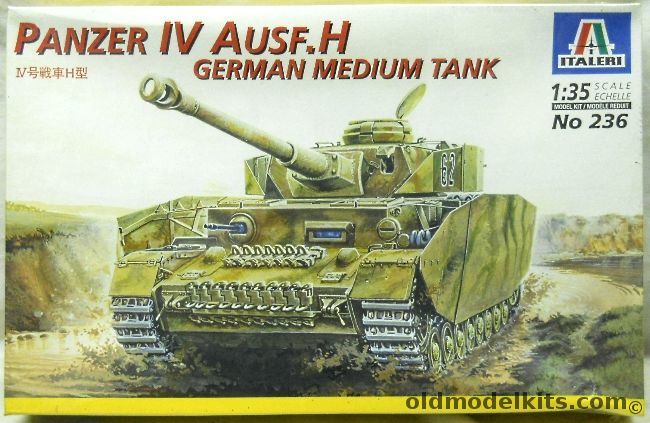 Testors 1/35 Panzer IV Ausf H German Medium Tank, 236 plastic model kit