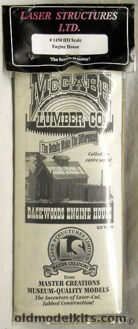 Laser Structures Ltd 1/87 McCabe Lumber Co. Backwoods Engine House - Craftsman HO Scale - Bagged, 1450 plastic model kit