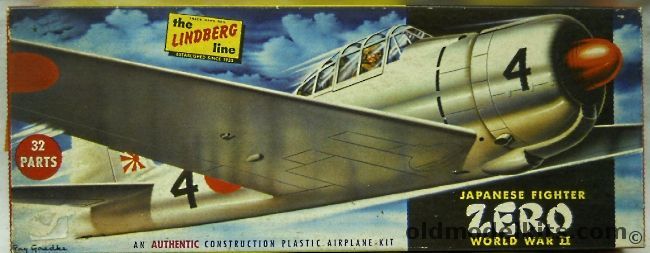 Lindberg 1/48 Japanese Fighter Mitsubishi A5M2 Zero, 514-79