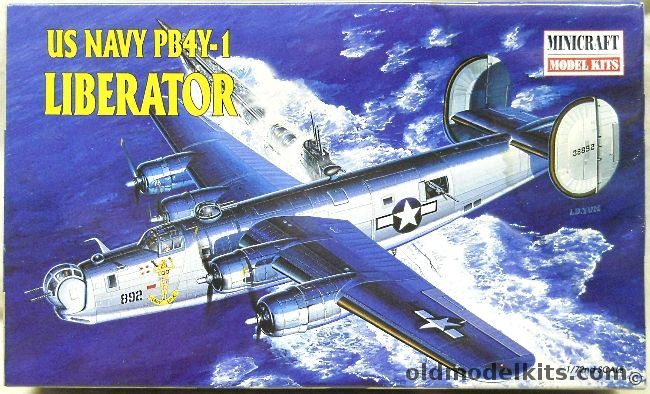 Minicraft 1/72 PB4Y-1 Liberator  - Lady Luck Nose Art #38892, 11618 plastic model kit