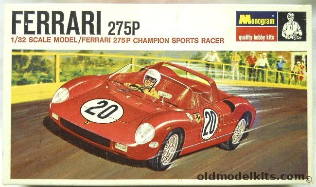 Monogram 1 32 Ferrari 275p Champion Sports Racer - Scale Model Or Slot 