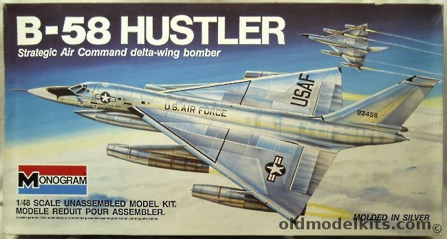 Monogram 1/48 B-58 Hustler - SAC Supersonic Bomber, 5704