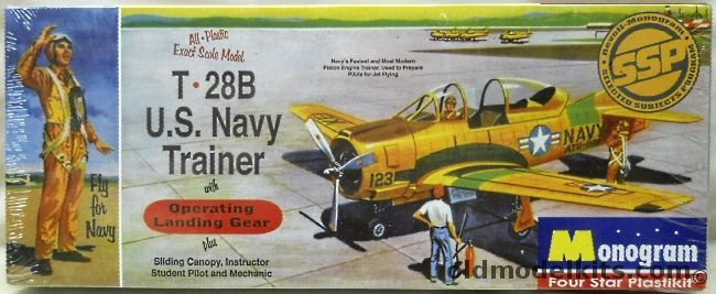 Monogram 1/48 T-28B US Navy Trainer, 85-0014 plastic model kit