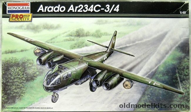 Monogram 1/48 Arado Ar-234C-3/4 - III./KG76 flown by Ofw. Johne / 1.(F)/123 - Pro Modeler Issue - (Ar-234), 85-5979 plastic model kit