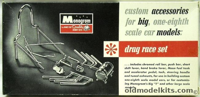 Monogram 1/8 Drag Race Set - Custom Accessories For 1/8 Scale Cars, AK203-79 plastic model kit