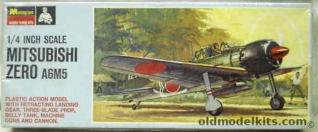 Monogram 1/48 Mitsubishi A6M5 Zero Blue Box Issue, PA73-100