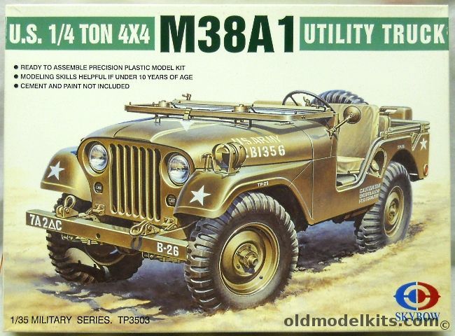 Skybow 1/35 M38A1C 1/4 ton 4x4 Utility Truck - 3rd Marine Division Vietnam 1963 / US Army / US Army Germany 1959, TP3503 plastic model kit