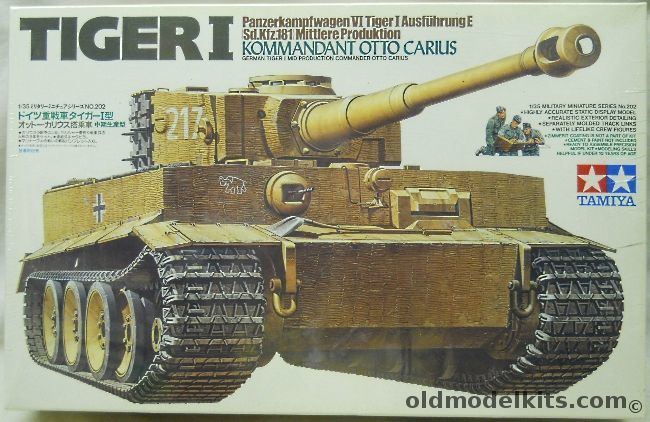 Tamiya 1/35 Panzer IV Tiger I Sd.Kfz. 181 Ausf E Kommandant Otto Carius ...