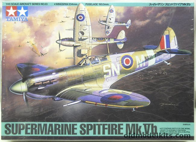 Tamiya 1/48 Supermarine Spitfire Mk.Vb - RAF No. 243 Sq / No. 316 Sq ...