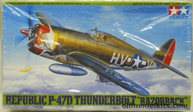 Tamiya 1/48 Republic P-47D Thunderbolt Razorback, 61086-2500