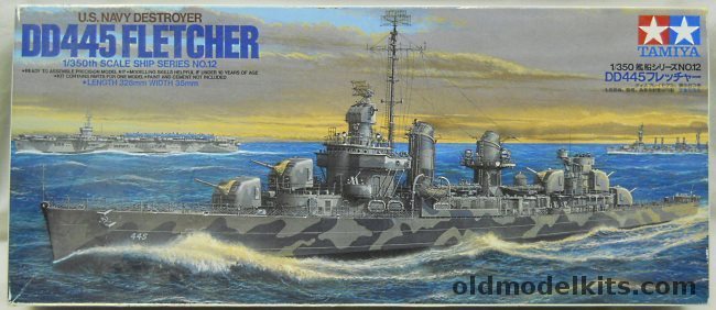 Tamiya 1/350 USS Fletcher DD445 Destroyer - Also With Decals For DD-446 ...