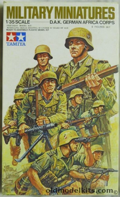 Tamiya 1/35 D.A.K. German Africa Corps Figure Set, MM137