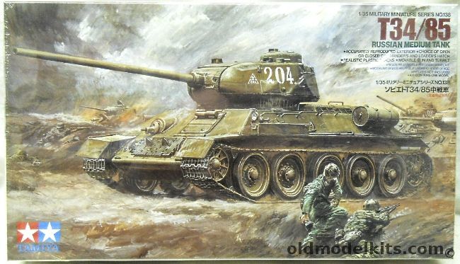 Tamiya 1/35 T34/85 Russian Medium Tank, 35138 plastic model kit