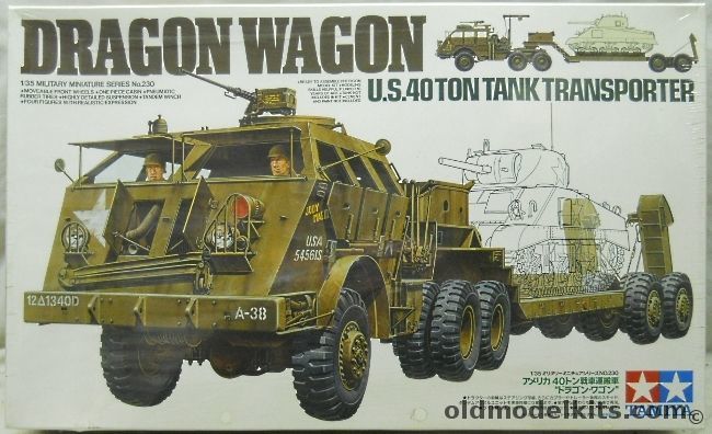 Tamiya 1/35 Dragon Wagon 40 Ton US Tank Transporter, MM230 plastic model kit