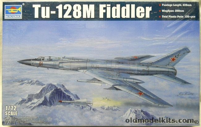 Trumpeter 1/72 Tu-128M Fiddler - (Tu-28), 01687 plastic model kit